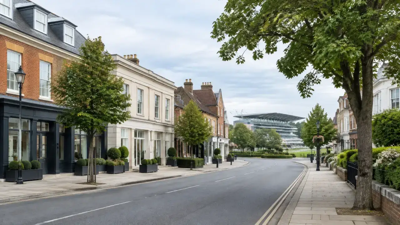 Ascot commercial street and Berkshire town setting — CQD commercial cleaning service area