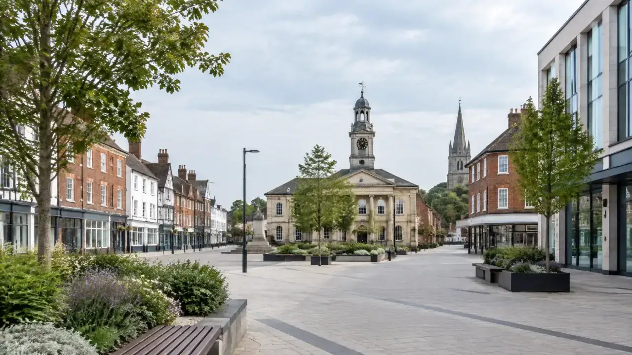 Aylesbury town centre and civic commercial district — CQD commercial cleaning service area