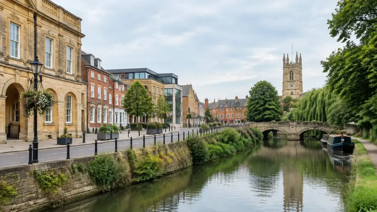 Banbury town-centre commercial district — CQD commercial cleaning service area