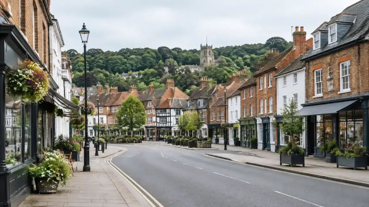 Chesham town centre and Chiltern commercial setting — CQD commercial cleaning service area