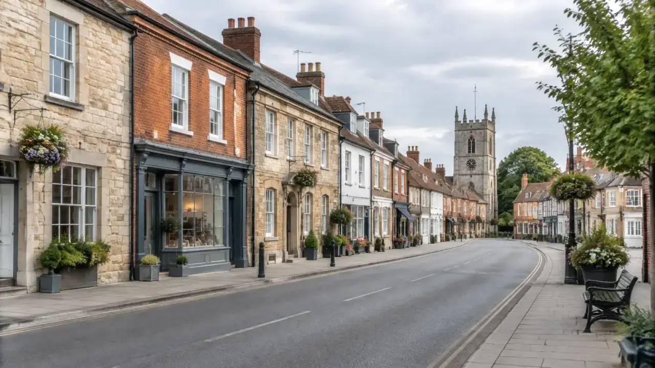 Thame market-town high street — CQD commercial cleaning service area